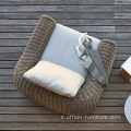 Combinazione di divani per esterni Nordic Courtyard Rattan